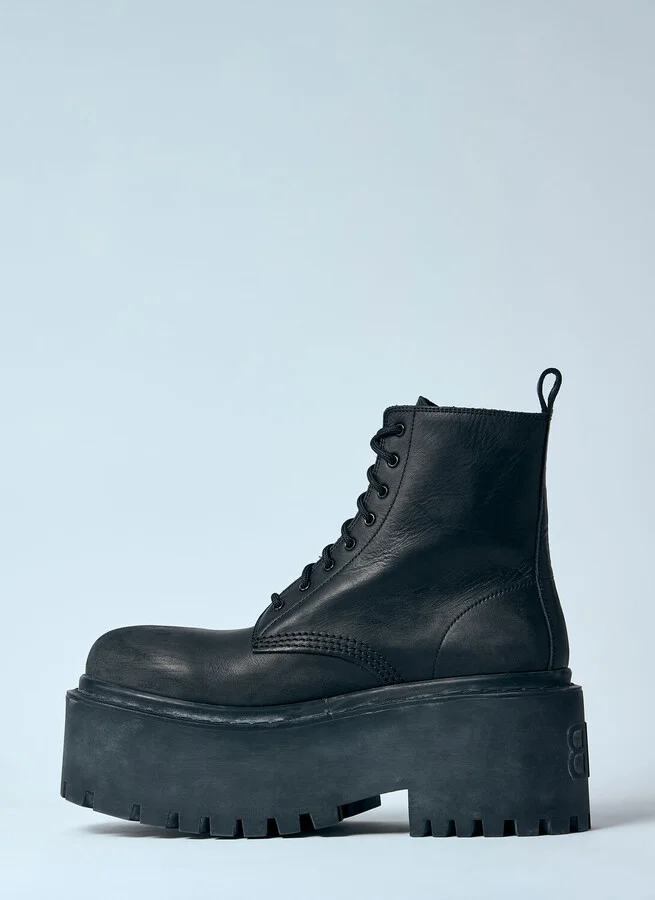 Balenciaga Strike Platform Boots - Woman Boots Black Eu - 36 - Image 4