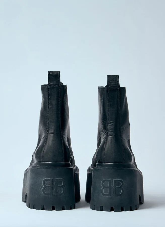 Balenciaga Strike Platform Boots - Woman Boots Black Eu - 36 - Image 5