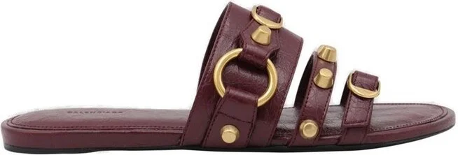Balenciaga Stud Detailed Slip-On Sandals