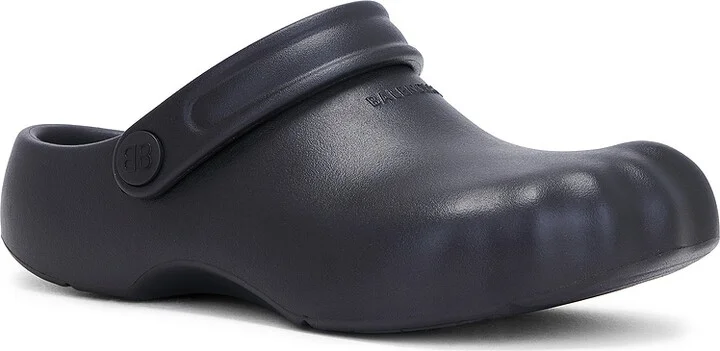 Balenciaga Sunday Molded Slipper in Black - Image 2