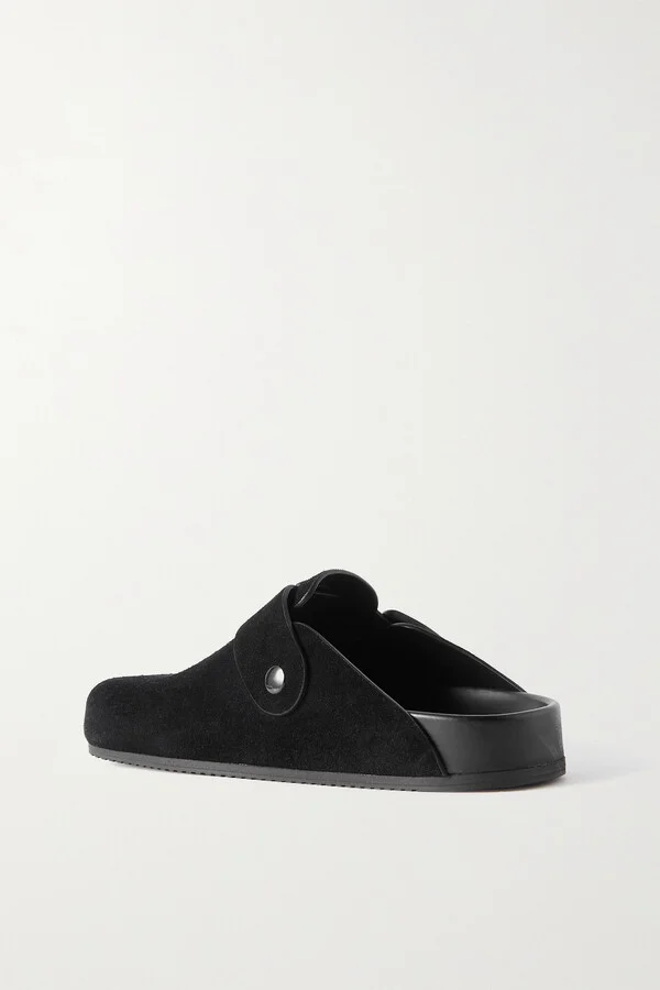 Balenciaga - Sunday Suede Clogs - Black - Image 3