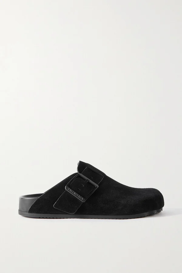 Balenciaga - Sunday Suede Clogs - Black - Image 5