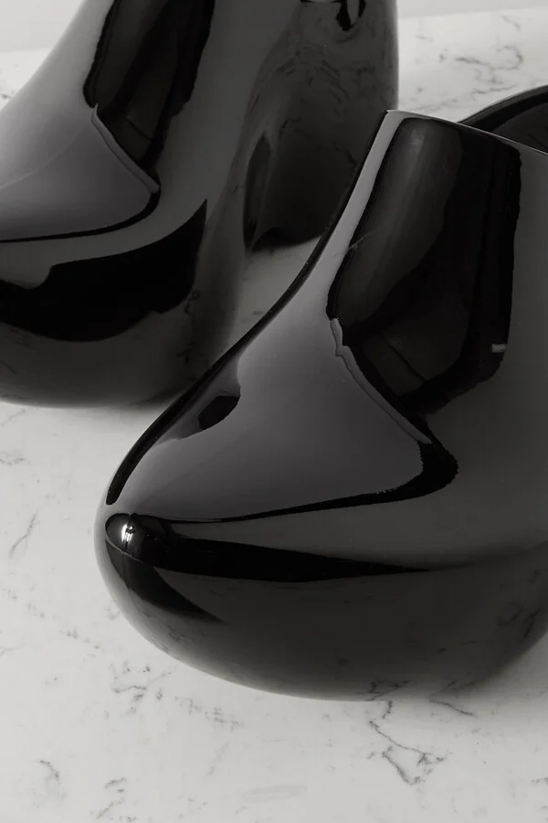 Balenciaga - Technoclog Rubber Mules - Black - Image 4