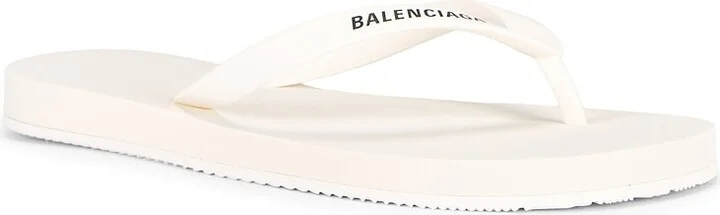 Balenciaga Thong Sandal in White - Image 2
