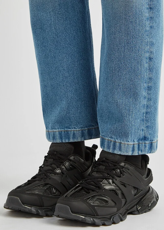 Balenciaga Track Black Panelled Mesh Sneakers - Image 5