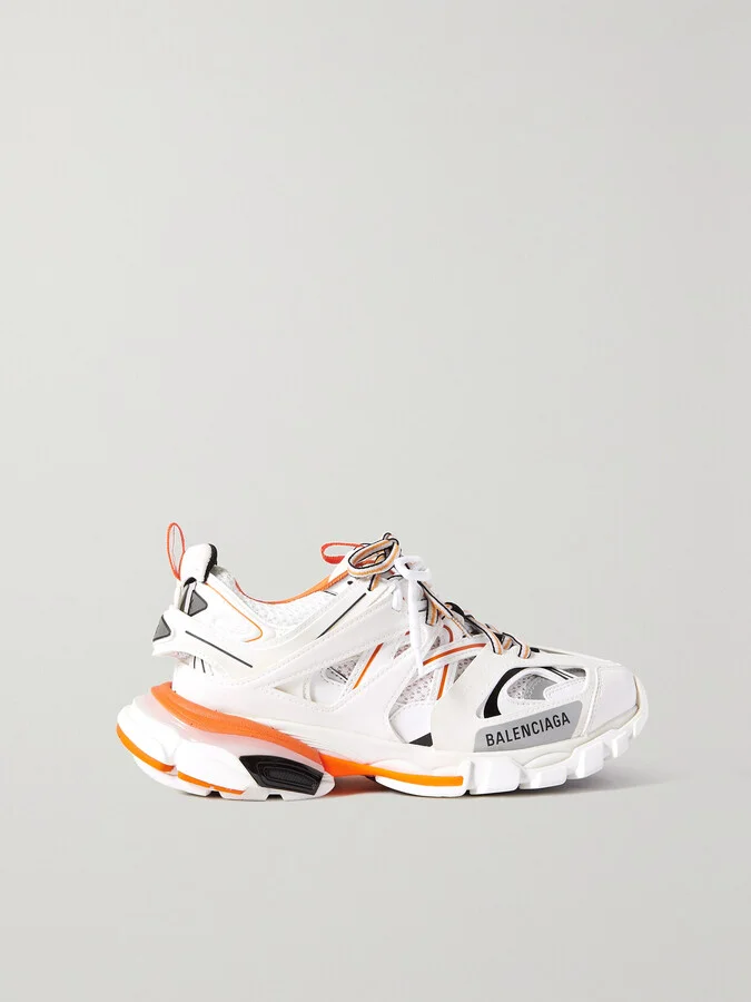 Balenciaga - Track Logo-detailed Mesh And Rubber Sneakers - White