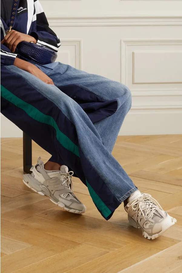 Balenciaga - Track Logo-detailed Recycled Mesh And Rubber Sneakers - Neutrals - Image 2