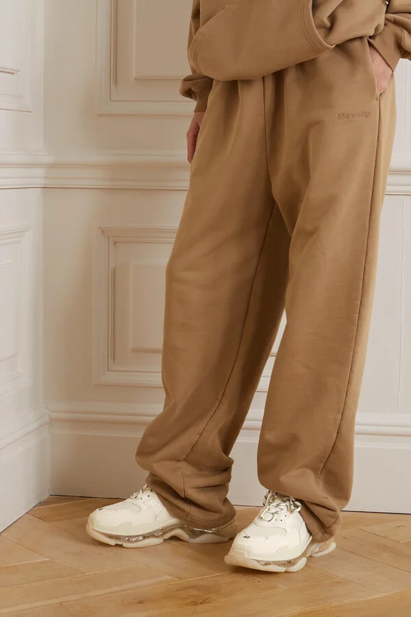 Balenciaga - Triple S Clear Sole Logo-embroidered Faux Leather And Mesh Sneakers - Cream - Image 2