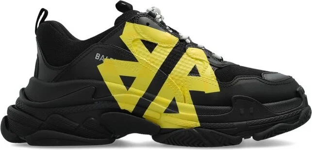 Balenciaga Triple S Tape Type Lace-Up Sneakers