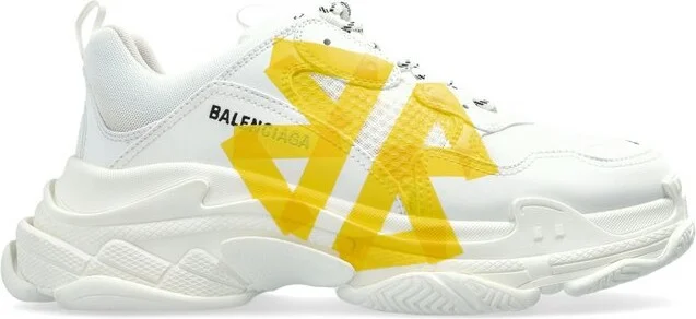 Balenciaga Triple S Tape Type Lace-Up Sneakers
