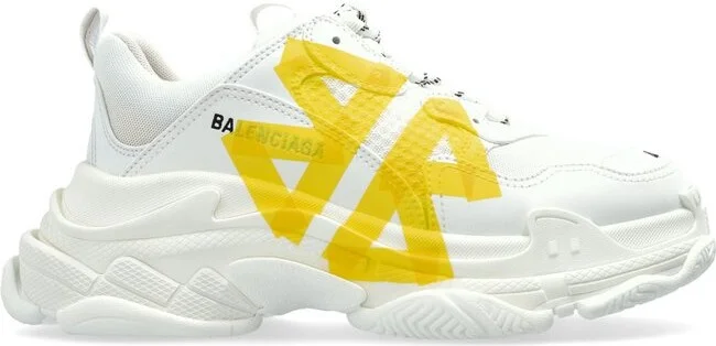 Balenciaga Triple S Tape Type Lace-Up Sneakers