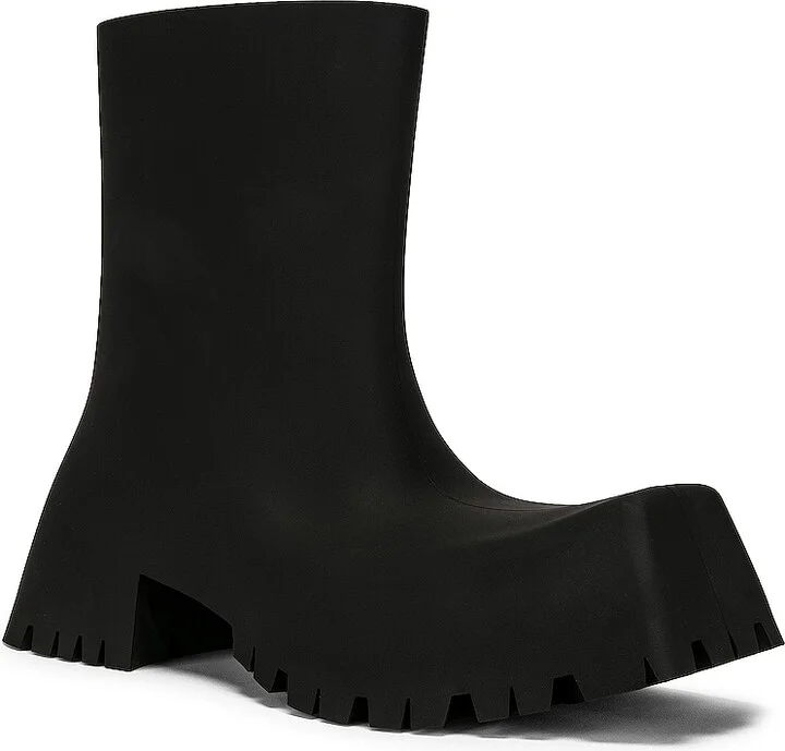 Balenciaga Trooped Rubber Boots in Black - Image 2