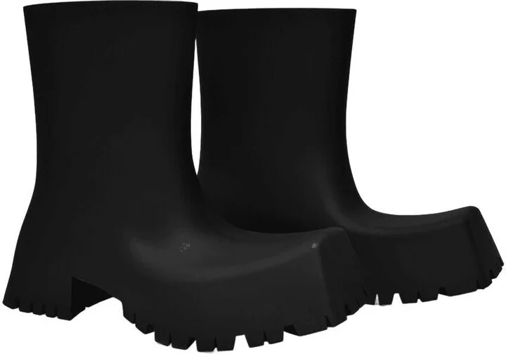 Balenciaga Trooper Rubb Ankle Boots - Image 2