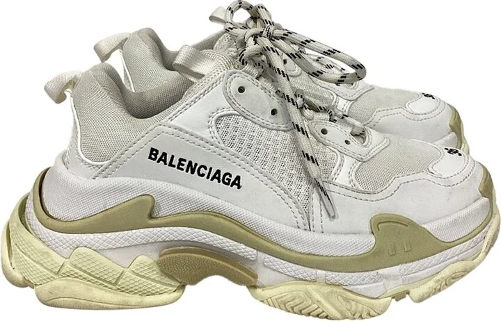 Balenciaga Women's Polyester Triple S Sneaker (Authentic Pre-Loved)