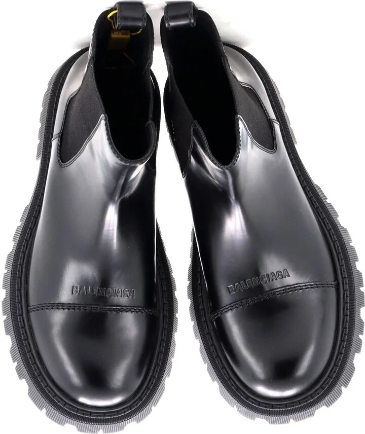 Balenciaga Women's Tractor Chelsea Boots Leather - Image 2