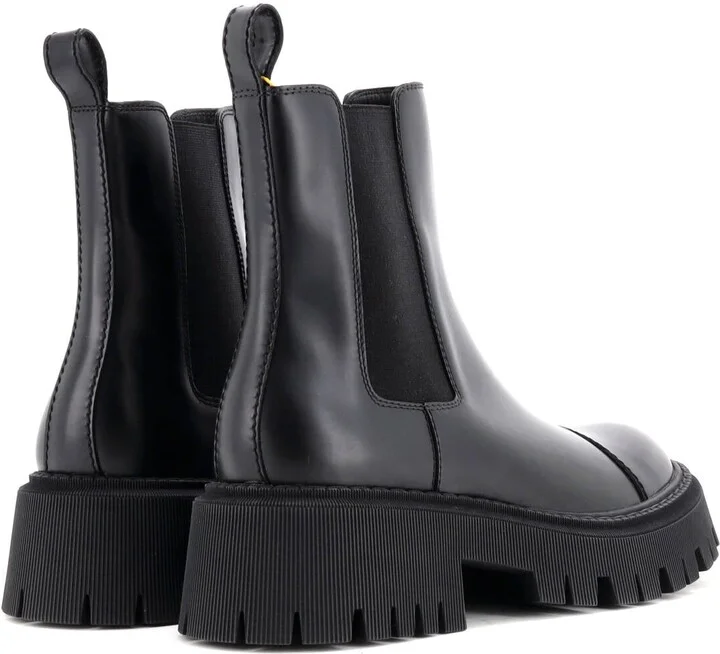 Balenciaga Women's Tractor Chelsea Boots Leather - Image 3