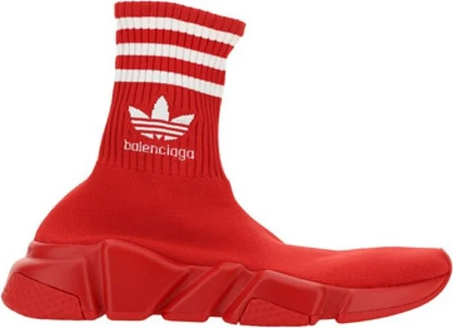 Balenciaga X Adidas Logo Embroidered Sock Sneakers