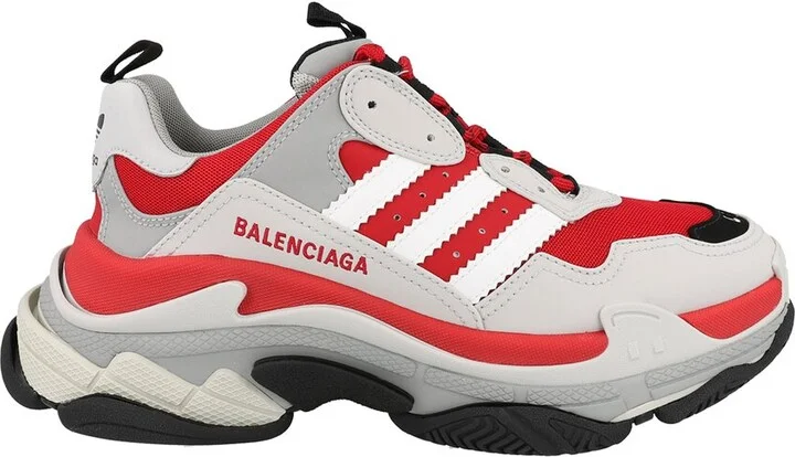 Balenciaga X Adidas Triple S Leather Sneaker - Image 2