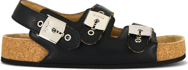 Balenciaga x Scholl Sandal in Black