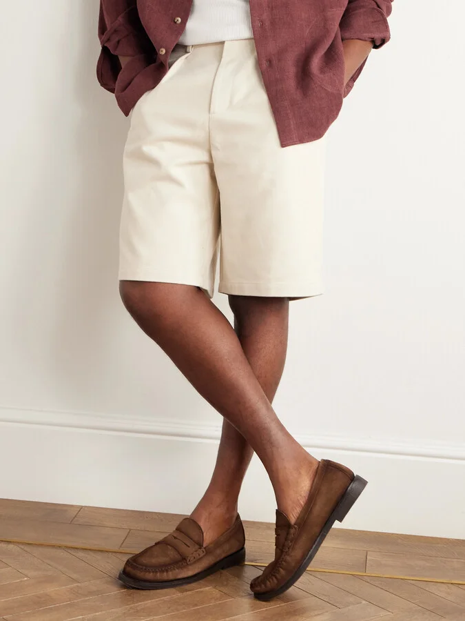 Balfron Flexi 001 Brushed-Suede Loafers - Image 2