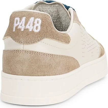 Bali Suede Trim Perforated Leather Low-Top Sneakers - Image 3