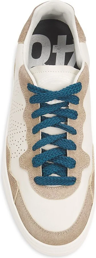 Bali Suede Trim Perforated Leather Low-Top Sneakers - Image 5