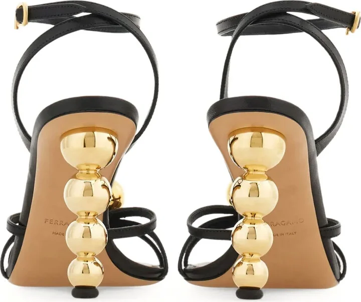 Ball-Embellished Strappy Sandals - Image 3