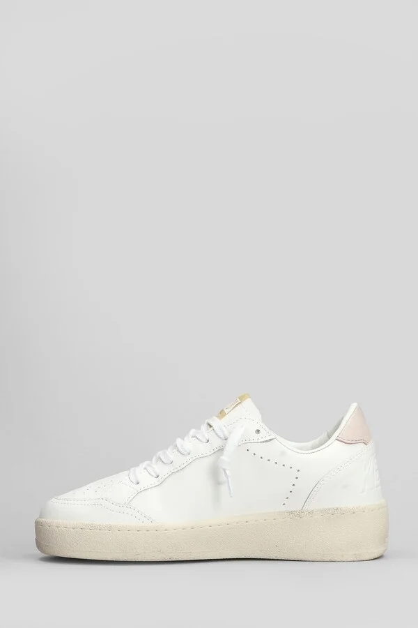 Ball Star 2 Sneakers In White Leather - Image 3