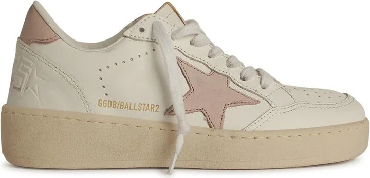 'ball Star 2' White Leather Sneakers
