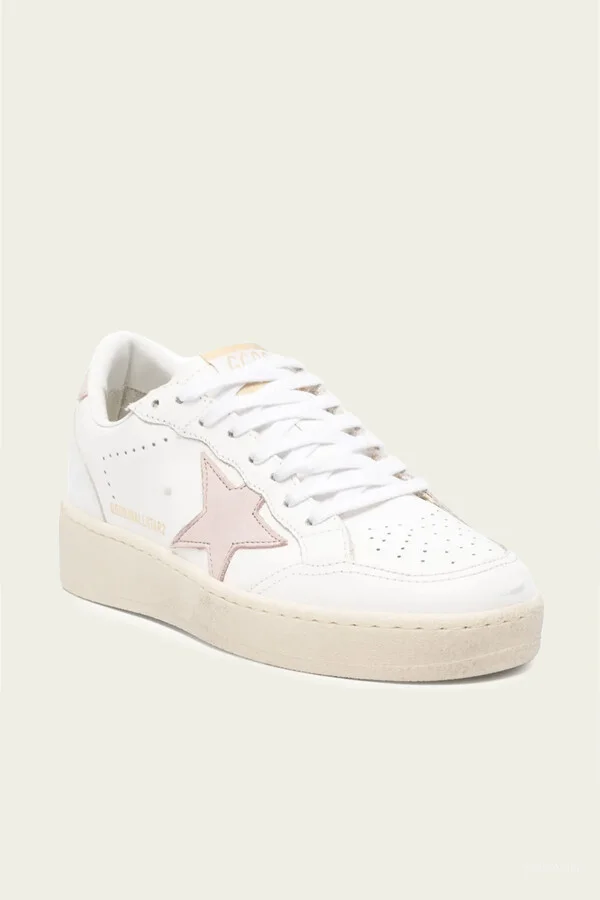 Ball-Star 2 White Pink Leather Sneaker - Image 2
