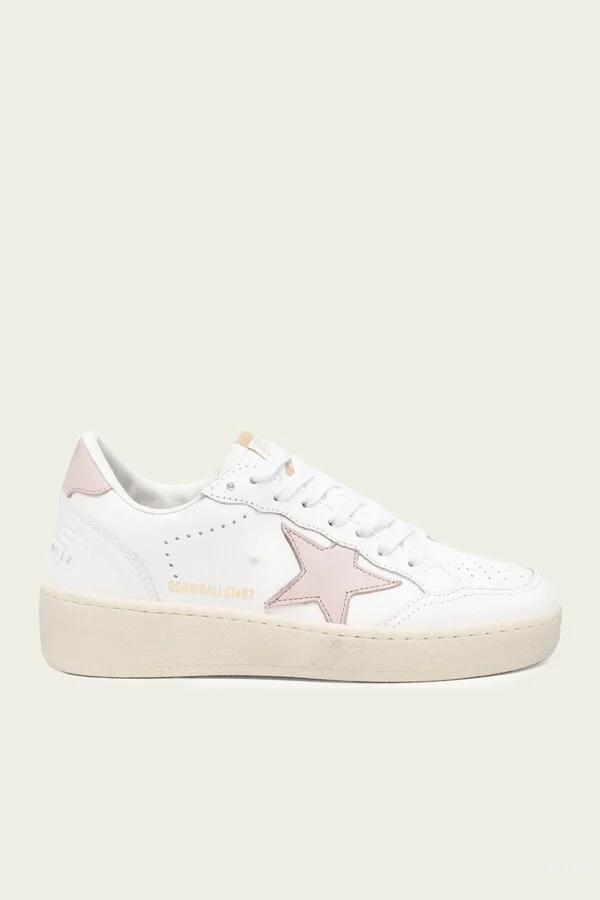 Ball-Star 2 White Pink Leather Sneaker