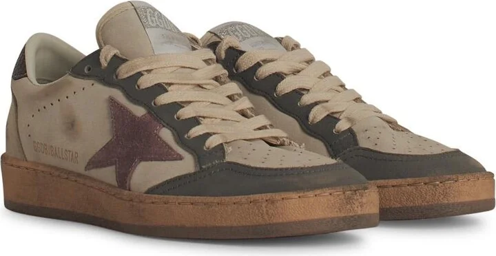 'ball Star' Beige Leather Sneakers - Image 2
