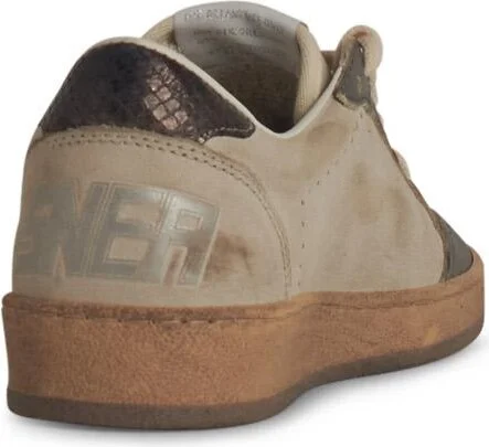 'ball Star' Beige Leather Sneakers - Image 3