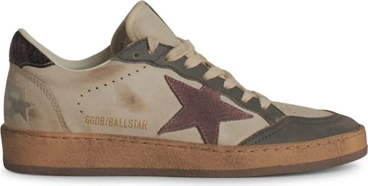'ball Star' Beige Leather Sneakers