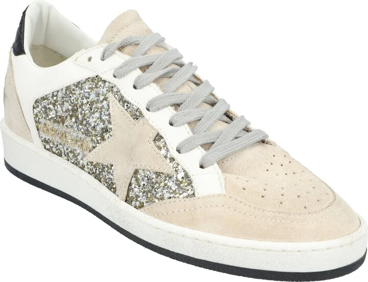 Ball Star Beige White Glitter