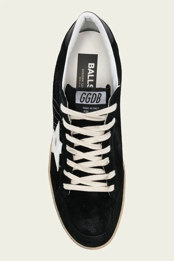 Ball-Star Black Suede Leather Men Sneaker - Image 3