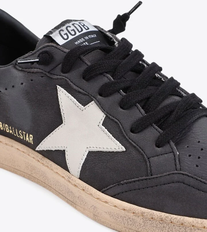 Ball Star Distressed Leather Sneakers - Image 2