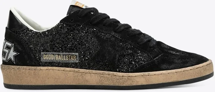 Ball Star Glittered Low-Top Sneakers