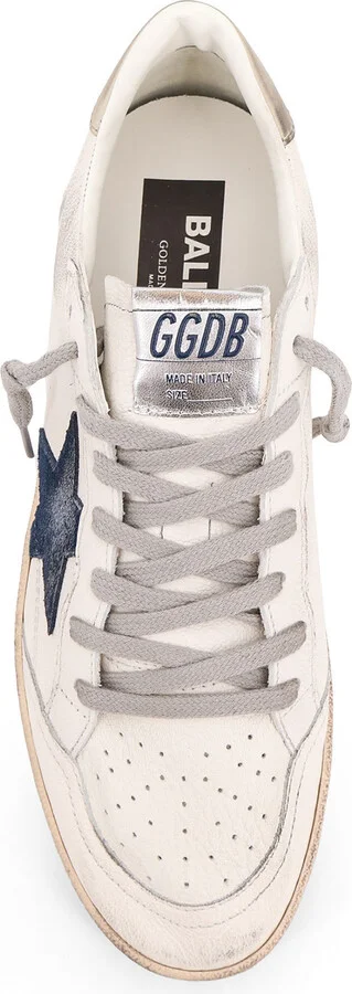 Ball-star Leather Sneakers With Embossed Iconic Detail