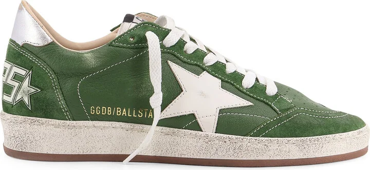 Ball-star Leather Sneakers With Embossed Iconic Detail
