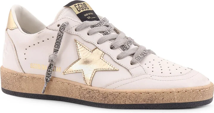 Ball Star Low-top Leather Sneakers With Used Effect - Image 2