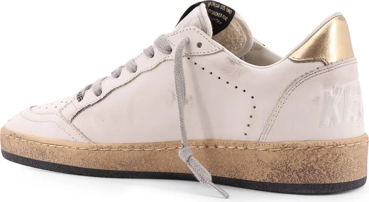 Ball Star Low-top Leather Sneakers With Used Effect - Image 3