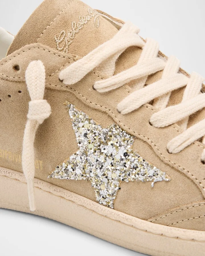 Ball Star Low-Top Suede Sneakers - Image 3