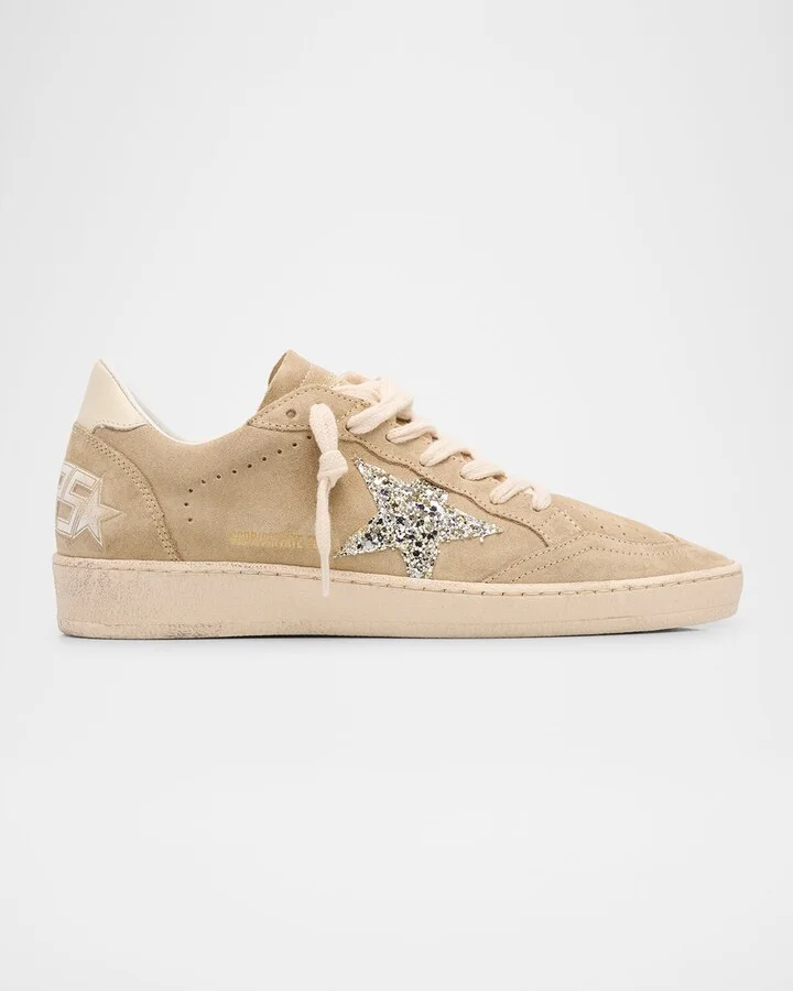 Ball Star Low-Top Suede Sneakers