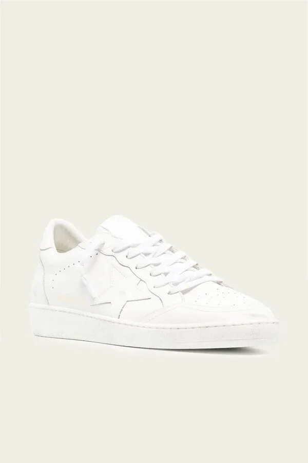 Ball-Star Optic White Leather Men Sneaker - Image 2