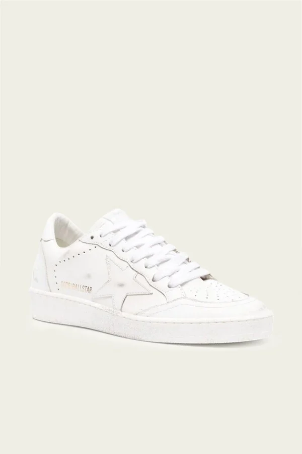 Ball-Star Optic White Leather Sneaker - Image 2