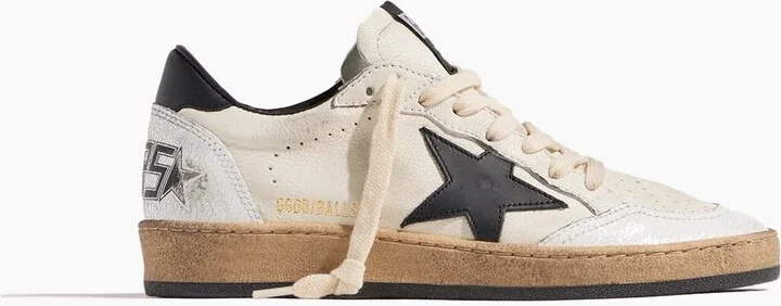 Ball Star Sneaker in White/Black