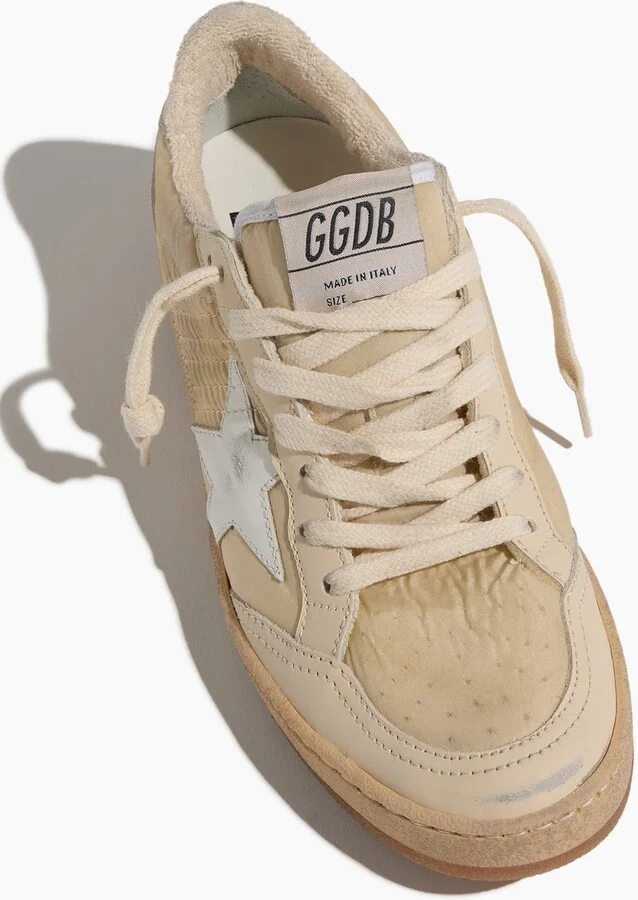Ball Star Sneaker in White/Milk - Image 4