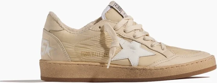 Ball Star Sneaker in White/Milk