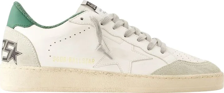 Ball Star Sneakers - Golden Goose Deluxe Brand - Leather - White/Green